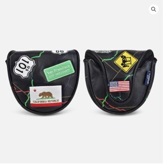 PRG Originals, Route 66, Mallet Putter Cover - Black